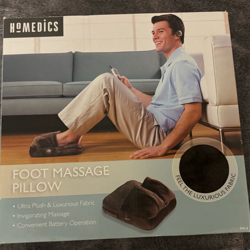 Homedics Ultra Plush Foot Massager in Dark Brown